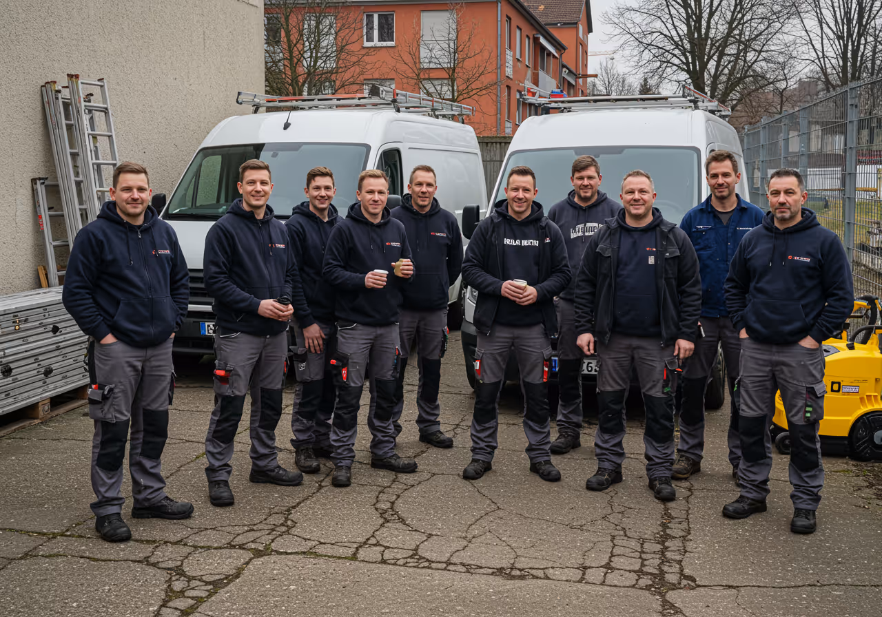 Das Team von Klare Rinne — Dachrinnenservice in Berlin